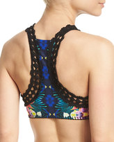 Thumbnail for your product : Nanette Lepore Habanera Stargazer High-Neck Printed Swim Top