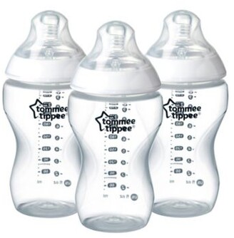 Tommee Tippee Closer To Nature 3-Pack 11 Oz. Added Cereal Clear Bottles