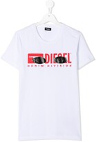 Thumbnail for your product : Diesel Kids TEEN graphic logo print T-shirt