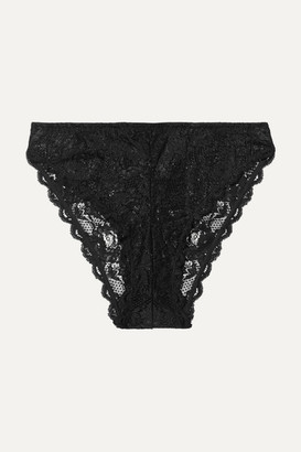 Cosabella Never Say Never India Stretch-lace Briefs - Black