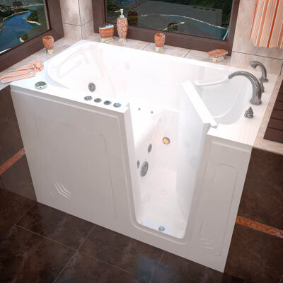 Therapeutic Tubs Buena Vista 53.8" x 30" Walk in Air/Whirlpool Bathtub
