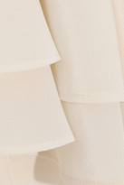 Thumbnail for your product : Iris & Ink Marissa Ruffled Silk Crepe De Chine Peplum Blouse