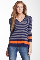 Thumbnail for your product : C&C California V-Neck Stripe Sweater