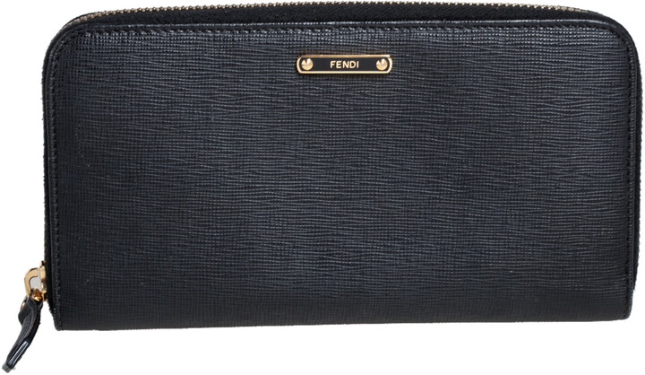 fendi zip around wallet