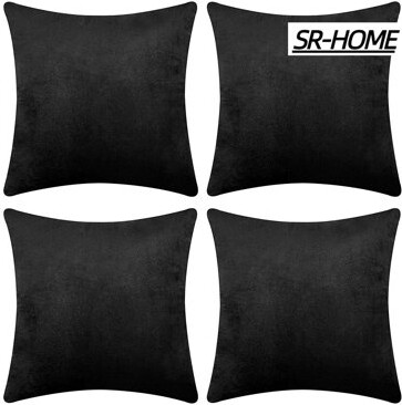SR-HOME Decorative Throw Pillow Covers Cushion Cases, Set Of 4