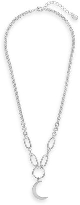 Sterling Forever Moon Pendant Necklace
