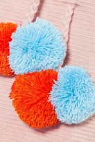 Thumbnail for your product : Sophie Anderson Lulu Pompom-embellished Woven Bucket Bag