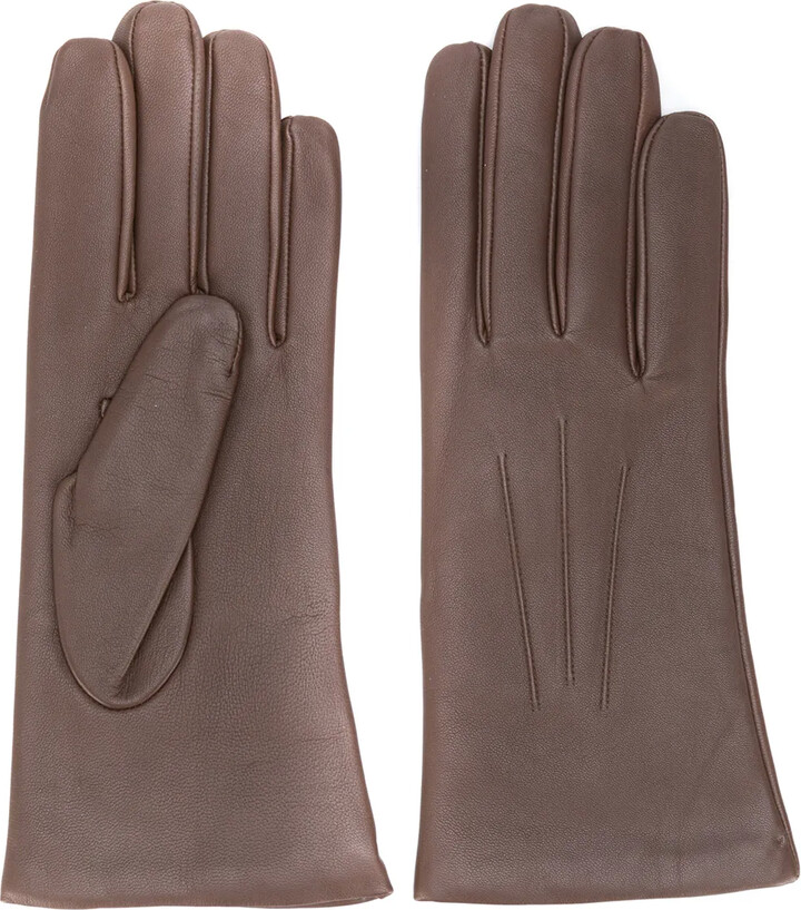 N.Peal Short Leather Gloves