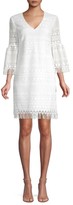 Thumbnail for your product : Trina Turk Keys Lace Bell Sleeve Sheath Dress