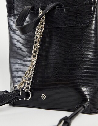 Call it SPRING by ALDO zipped backpack in black lizard