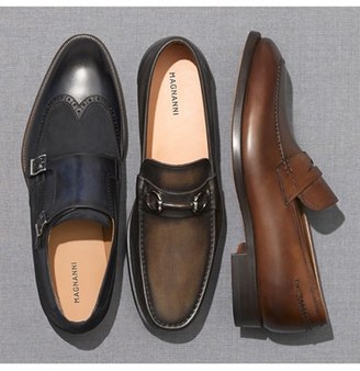 Magnanni Men's 'Leve' Double Monk Strap Shoe