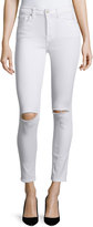 Thumbnail for your product : 7 For All Mankind The Ankle Skinny Distressed Jeans, Clean White 2