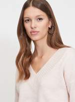 Thumbnail for your product : Miss Selfridge Pink Wide V-Neck Knitted Jumper