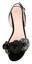 Thumbnail for your product : Taryn Rose Ida Suede Flower Slingback Sandal