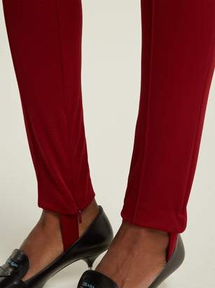 Gucci Technical Jersey Stirrup Leggings - Womens - Dark Red