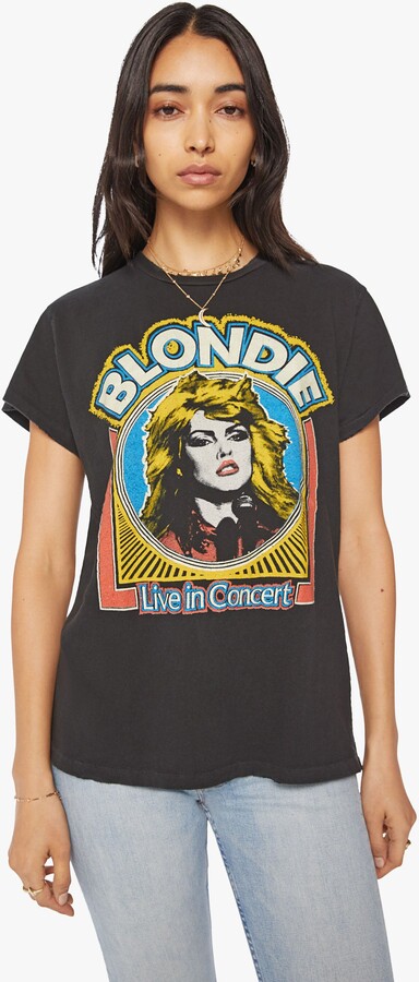 brushandfox Blondie Vintage Inspired Band T-Shirt | Custom Hand Painted Blondie Tee | Distressed Blondie Shirt | Band Tee | Fabric Paint | Band Shirt 