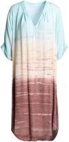 Thumbnail for your product : Kain Label Shay Asymmetric Tie-dyed Washed-crepe Dress