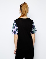 Thumbnail for your product : Illustrated People Leopard Feather Skater T-Shirt
