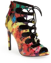 Thumbnail for your product : Steve Madden 'Cythiaa' Floral Print Lace-Up Sandal (Women)