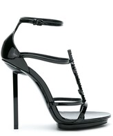 Thumbnail for your product : Saint Laurent Cassandra 110mm heeled sandals