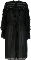 Thumbnail for your product : Koché Ruffled Silk Shirt Dress