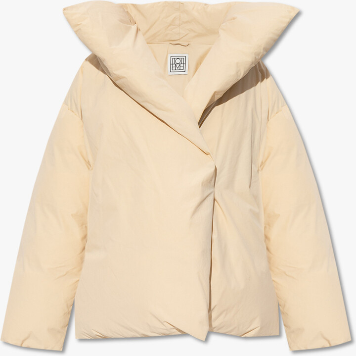 Totême Oversize Down Jacket Cream ShopStyle