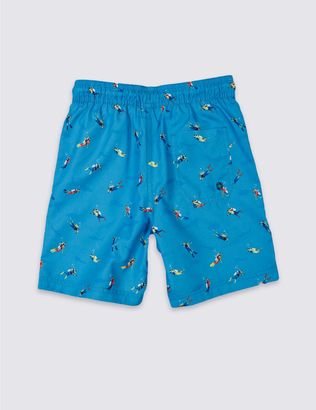 Marks and Spencer Printed Swim Shorts (3-14 Years)