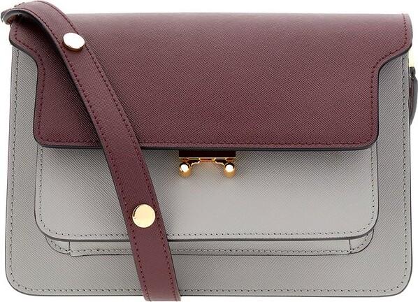 Women's Tricolor Leather Medium Trunk Bag by Marni