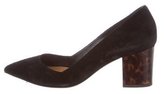 Thumbnail for your product : Ralph Lauren Purple Label Suede Pointed-Toe Pumps