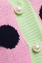 Thumbnail for your product : Olivia Rubin Intarsia-knit cardigan