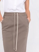 Thumbnail for your product : Rick Owens Draped-Detail Drawstring Skirt