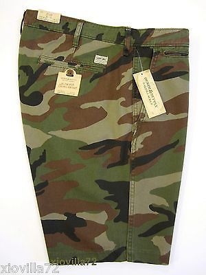 Denim & Supply Ralph Lauren Men's SLIM FIT Military Camo Camouflage Chino Shorts