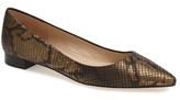 Thumbnail for your product : Via Spiga 'Velvet' Pointy Toe Flat (Women)