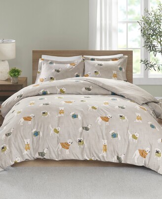 True North by Sleep Philosophy Cozy Flannel 3-Pc. Duvet Cover Set, Full/Queen