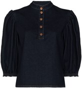 Thumbnail for your product : See by Chloe Puff-Sleeve Buttoned Top