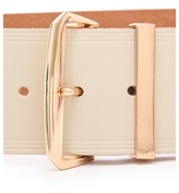 Thumbnail for your product : Linea Pelle Thick Metal Tip Belt