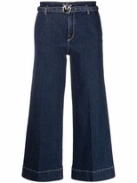 Thumbnail for your product : Pinko High-Rise Denim Culottes