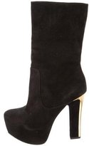 Thumbnail for your product : Theyskens' Theory Suede Mid-Calf Boots