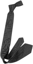 Thumbnail for your product : Roberto Cavalli Black Animal Print Woven Silk Narrow Tie