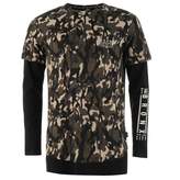 Thumbnail for your product : Fabric Mens Long Sleeve Top T Shirt Round Neck Lightweight Cotton Print