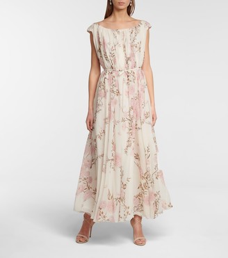 Giambattista Valli Floral silk georgette maxi dress
