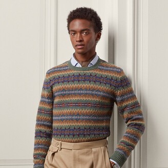 Purple Label Ralph Lauren Fair Isle Wool-Cashmere Sweater - ShopStyle