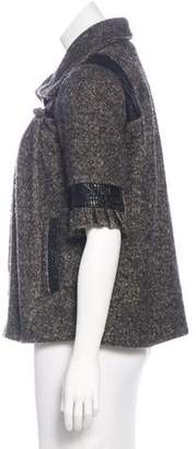 Mayle Wool-Blend Tweed Jacket Beige Wool-Blend Tweed Jacket