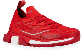 men mesh panel lace up sneakers