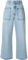 Thumbnail for your product : Nobody Denim Costa cropped wide-leg jeans