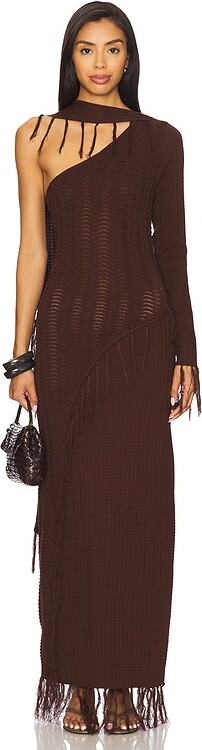 YLLW THE LABEL Elise Fringe Dress