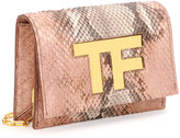 Thumbnail for your product : Tom Ford TF Small Python Flap Crossbody Bag, Nude Multi