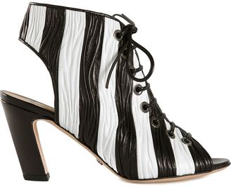 Viktor & Rolf striped lace-up booties