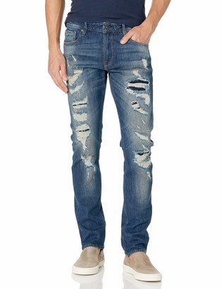 guess ripped jeans mens