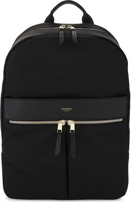 Knomo Ladies Black Leather Mayfair Beauchamp Backpack